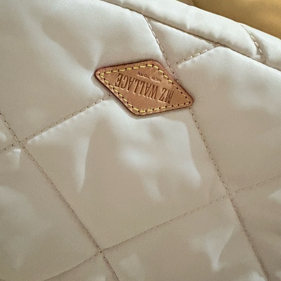 MZ Wallace Cream Quilted Crossbody Bag - Picture 8 of 10